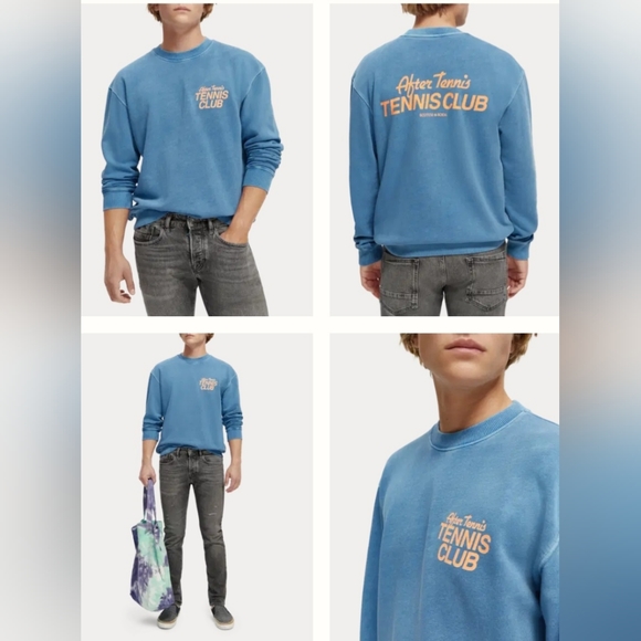 Brand New! Men's Scotch & Soda Crewneck Sweatshirt Large - Picture 2 of 5